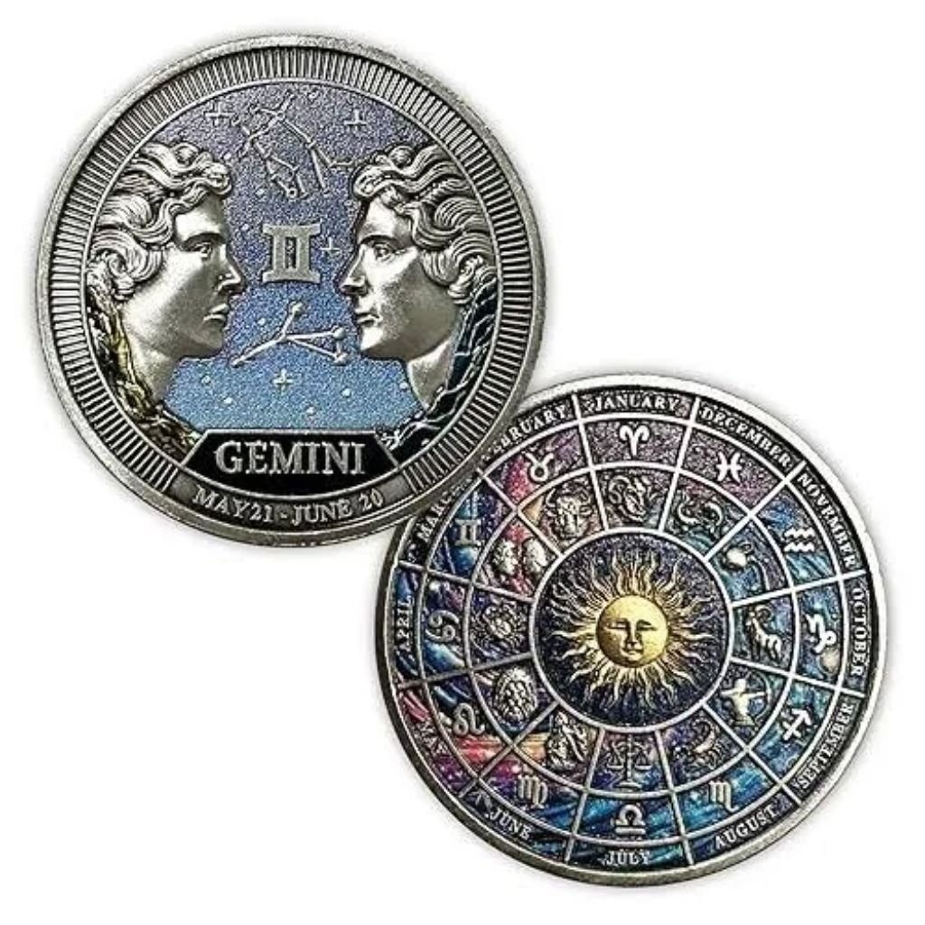 Gemini Zodiac Coin